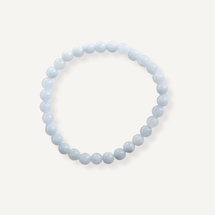 Lys blå krystal armbånd