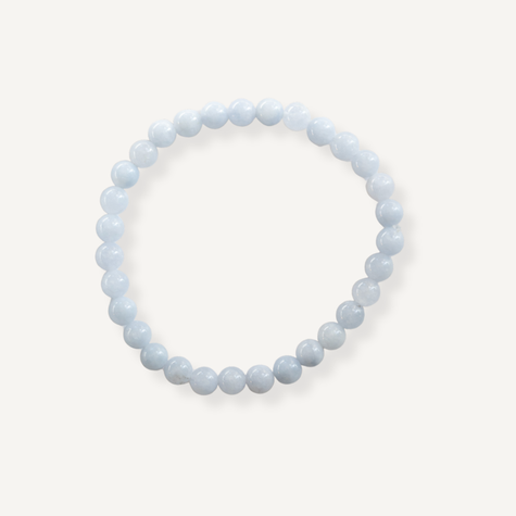 Lys blå krystal armbånd
