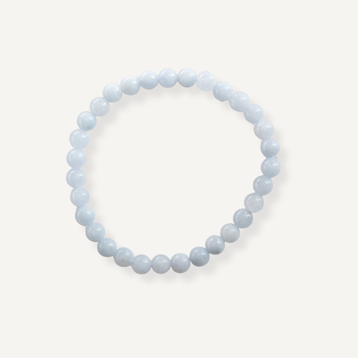 Lys blå krystal armbånd