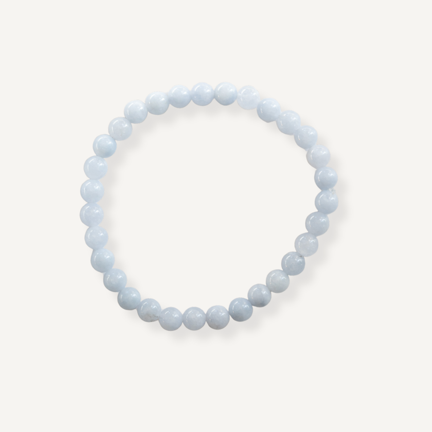 Lys blå krystal armbånd