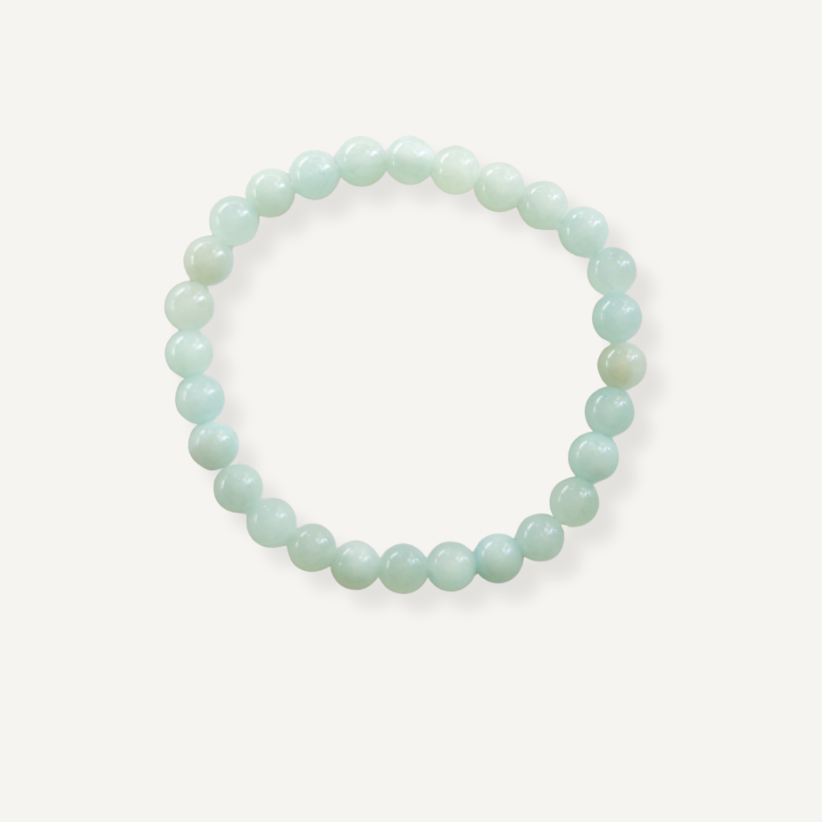 Lys grøn krystal armbånd