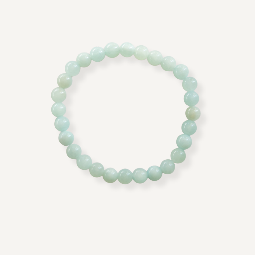 Lys grøn krystal armbånd